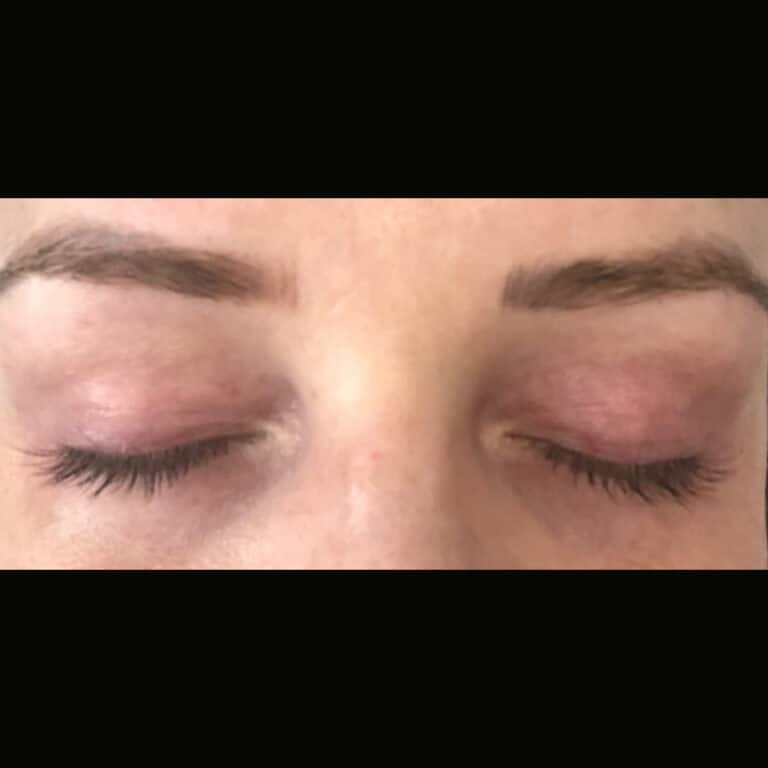 Before Image: Lash Tint - front